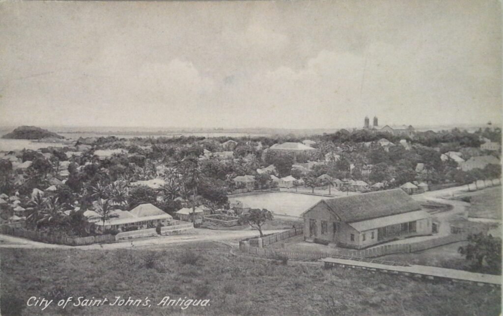 A later picture of Country Pond with the Bishop Mather Schoolroom on the right.
